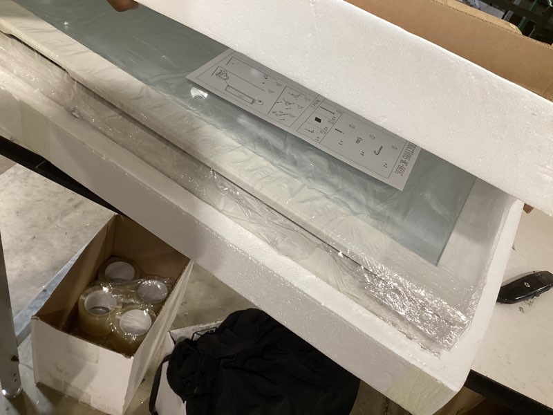 Condition photo showing Good Condition for mirror jewelry organizer, wall/door mounted jewelry armoire with full-length mirror,hanging jewelry cabinet with led interior lights, white