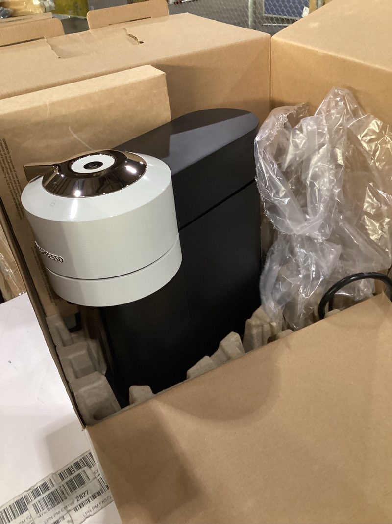 Condition photo showing Good Condition for (not tested) nespresso vertuo next coffee and espresso maker by de'longhi, white machine only white