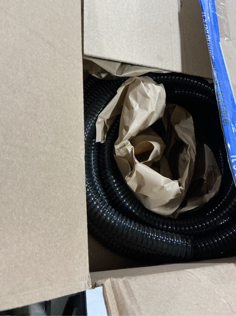 Condition photo showing Good Condition for pond tubing,1 inch pvc flexible pond hose, black corrugated waterfall sump pump hose,drainage pipe, kinkproof for garden ponds, 1"x20ft 1" id 20 ft
