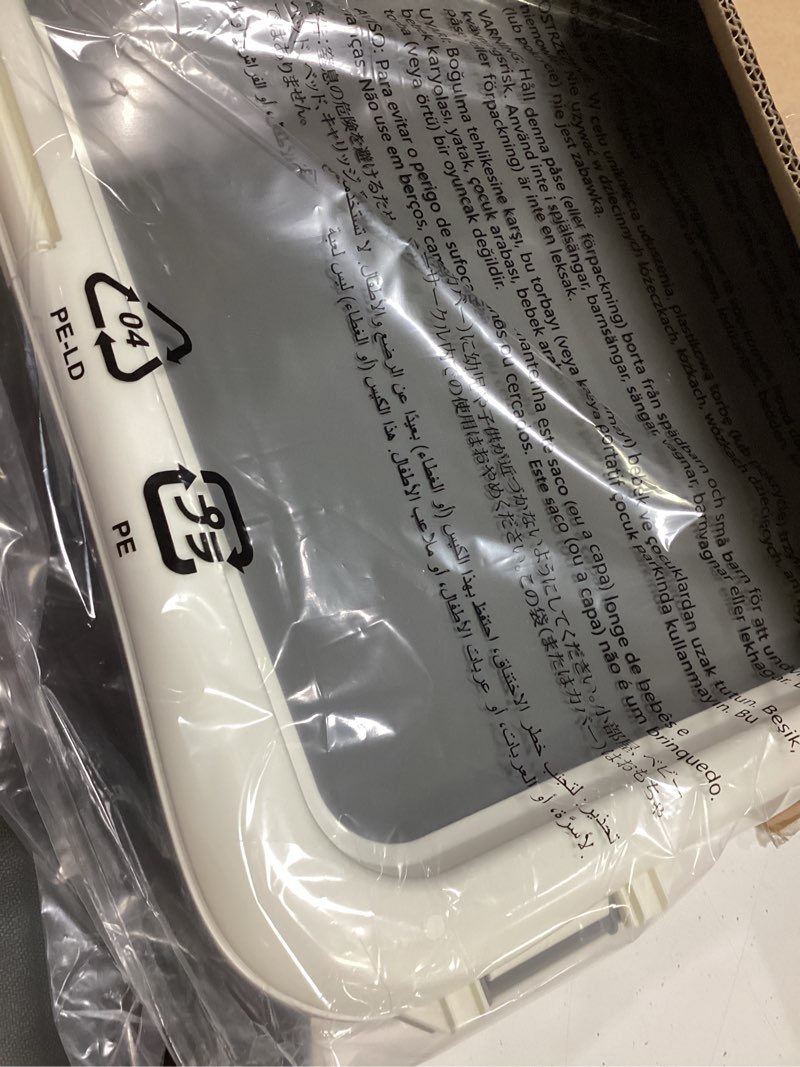 Condition photo showing Good Condition for amazon basics dog training pad holder, secured latches, extra thick and non-slip, recycled plastic, 28 x 34 inch, l, white and charcoal 28'' x 34''