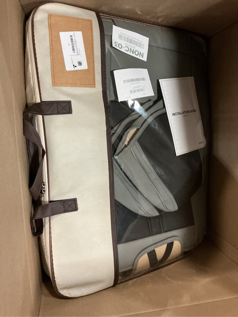 Condition photo showing Good Condition for freesoo car seat covers full set, black gray waterproof car seat cover, leather seat covers for trucks, luxury car seat covers front seats and auto back, car seat protector cushion for most suv cars black-gray #1 f9 full set - 5pcs