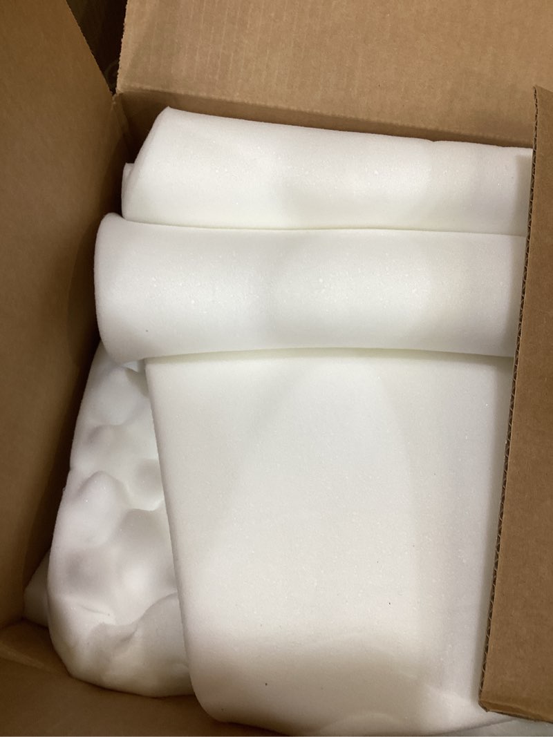 Condition photo showing As Is for furhaven orthopedic dog bed for large dogs, l-shaped chaise mattress with orthopedic egg crate & solid orthopedic foam base for joint support, washable cover, jumbo xl, plush & velvet, platinum gray jumbo platinum gray