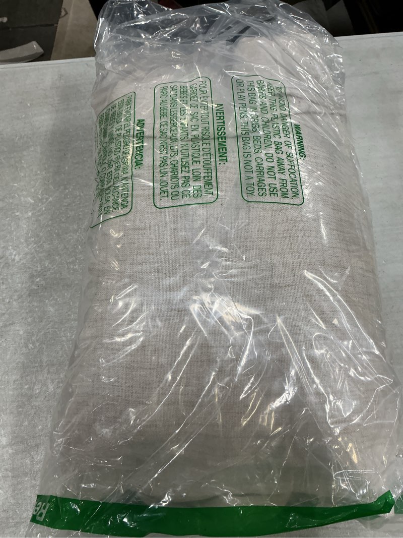 Condition photo showing Good Condition for Pinch Pleat Semi Sheer Curtains 84 Inches Long for Bedroom,Elegant Natural Beige Faux Linen Light Filtering Heat Textured Curtains 2 Panels Set with Track Hooks/Rings for Living Room Windows W40 xL84 Natural 40"W x 84"L( Pack of 2)