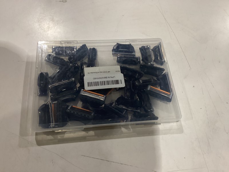 Condition photo showing As Is for Used 34 Blades Replacement Parts for GL-Fusion 5 Style Razors (Black), Wet Razors Men's Blades Value Packs