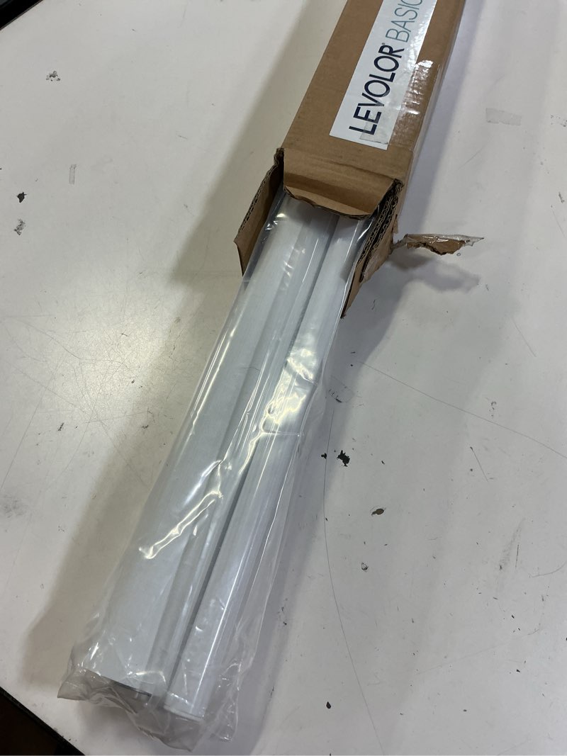 Condition photo showing Good Condition for levolor basics cordless fabric roller shade, easy to install blackout shades for windows, neutral white, fits up to 36” width and 72” length, home solution for any space or room decor 36"w x 72"h