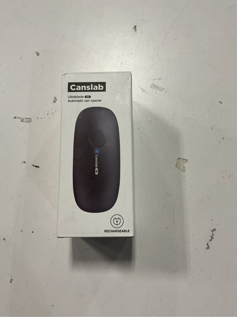 Condition photo showing New/Like New for Canslab Ultrablde SE - USB Rechargeable Electric Can Opener for Kitchen for Seniors with Arthritis- Cordless Battery Powered Automatic, Side Cut, Smooth Edge, Handsfree, for Small or Large Cans, Grey Charcoal