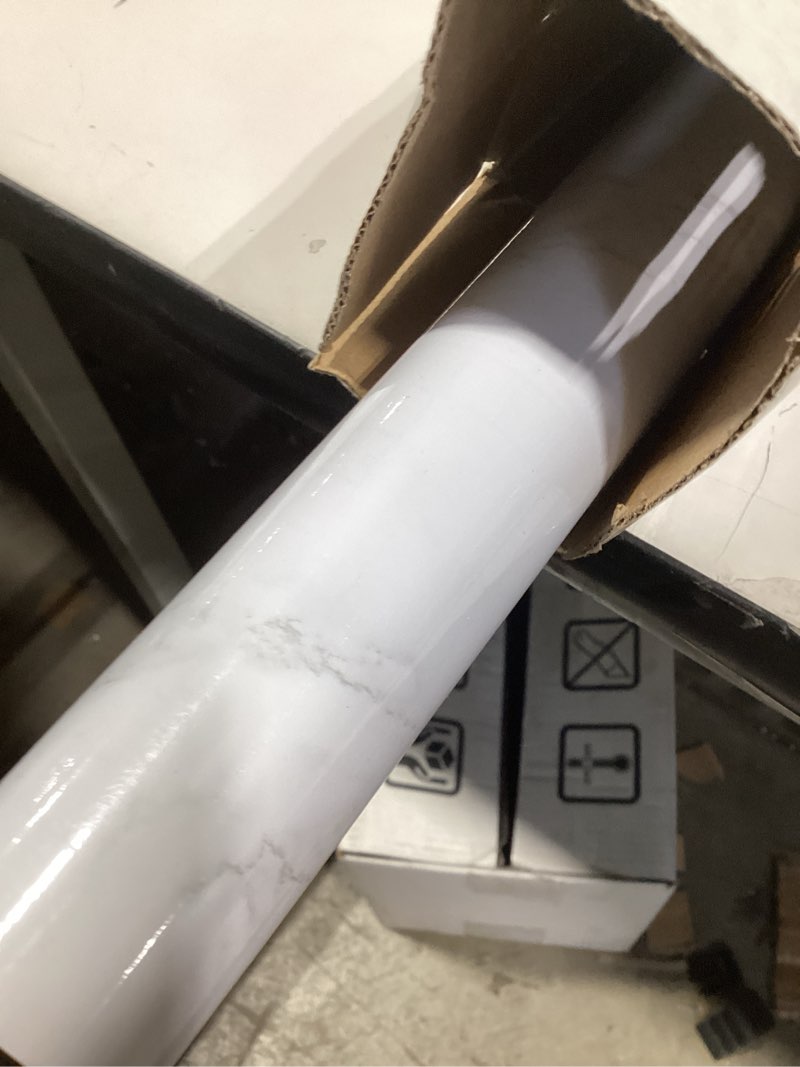 Condition photo showing New/Like New for practicalws marble wallpaper granite gray/white paper roll 23.6" x 196" kitchen countertop cabinet furniture is renovated thick pvc 23.6" x 196" gray/white