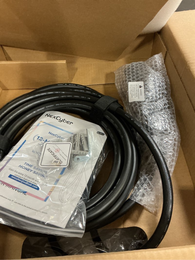 Condition photo showing Good Condition for [etl/energy star certified] nexcyber level 2 electric vehicle (ev) charger, 48 amp/11.5kw evse w/ j1772 connector, 240v nema 14-50p plug electric car charger, app start/plug and play for home level 2 48a, nema 14-50 plug