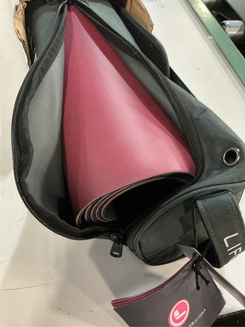Condition photo showing New/Like New for Liforme Original Yoga Mat – Free Yoga Bag Included - Patented Alignment System, Warrior-like Grip, Non-slip, Eco-friendly, sweat-resistant, long, wide, 4.2mm thick mat for comfort Maroon