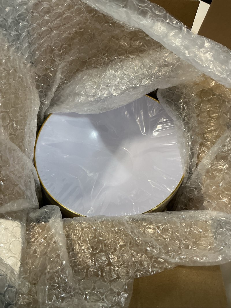 Condition photo showing New/Like New for i00000 16 oz 50 count white disposable soup bowls with gold rim, plastic bowls disposable premium heavyweight elegant plastic salad bowl for party 50 pack