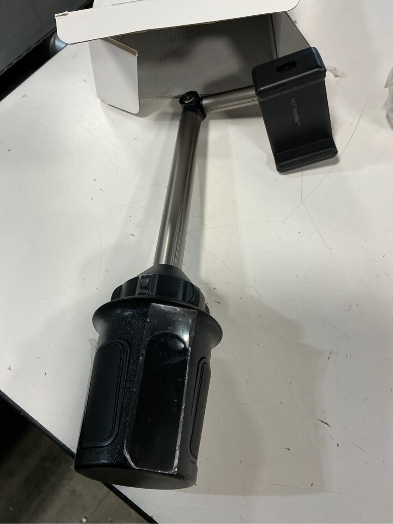 Condition photo showing Good Condition for jsaux car cup holder cellphone mount, metal long-arm ultra stable phone holder for car cupholders - adjustable for iphone 16 15 pro max 13 12 11, samsung galaxy s24 s23 ultra, google pixel 9 pro clipmount