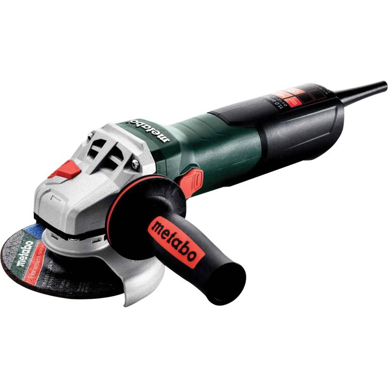 metabo wevf 10-125 quick inox 4-1/2"/5" flat head grinder 10.0 amp with variable speed
