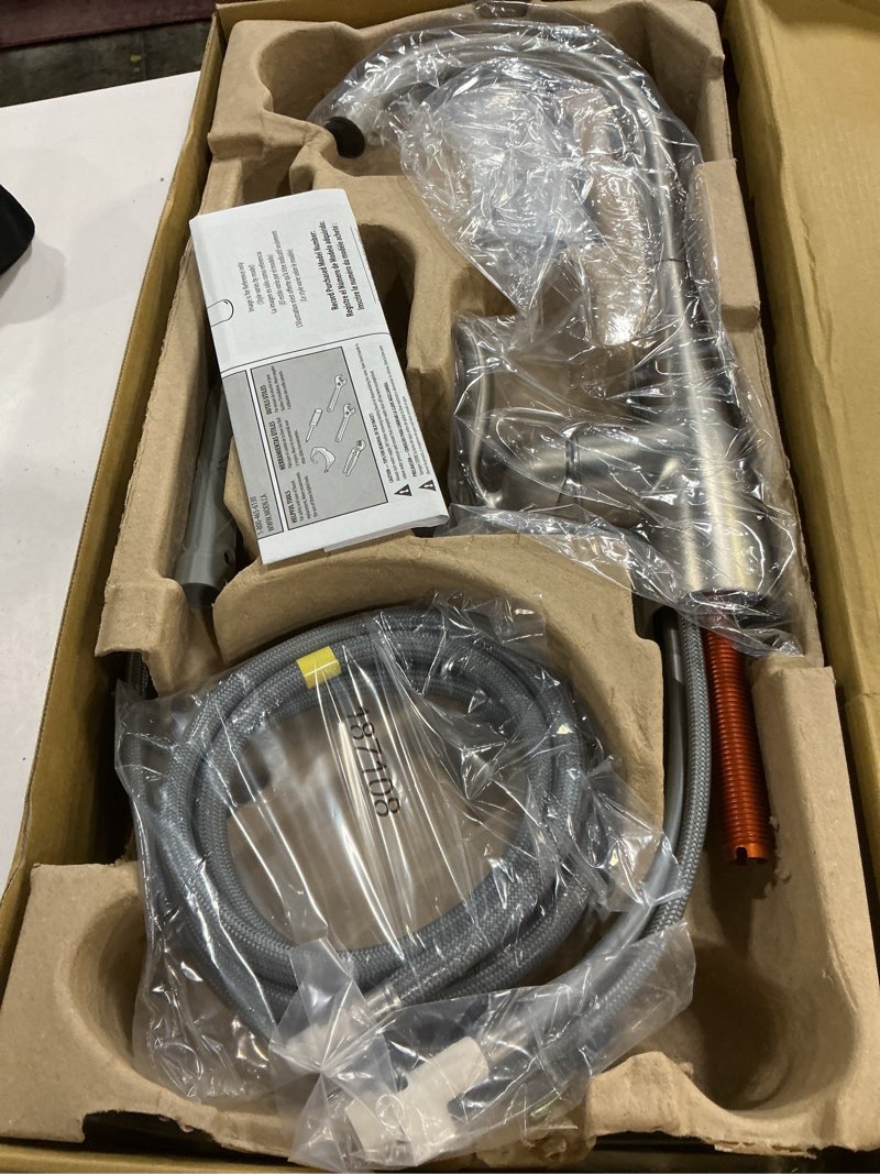 Condition photo showing New/Like New for Moen Arbor Spot Resist Stainless One-Handle Pulldown Kitchen Faucet with Sprayer and a Reflex Docking System, Kitchen Sink Faucet Featuring Power Boost for a Faster Clean, 7594SRS Stainless Standard