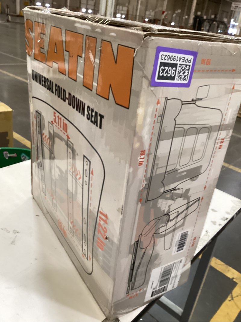 Condition photo showing New/Like New for universal forklift seat, tractor seat with 160° adjustable backrest & slides& micro switch, high-den