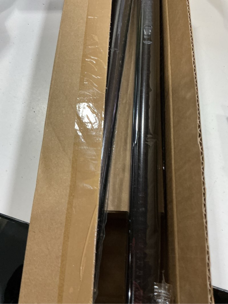 Condition photo showing New/Like New for curtain rods 18 to 45 inches vintage oil bronze curtain rods for windows adjustable drapery rod with bird finials heavy duty brown curtains rod for kitchen window living room vintage oil brown 18"-45"