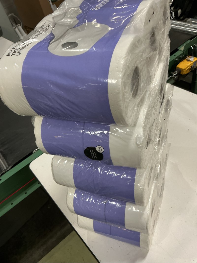 Condition photo showing New/Like New for amazon basics 2-ply toilet paper, 30 rolls = 120 regular rolls, unscented, 350 sheet, (pack of 30)