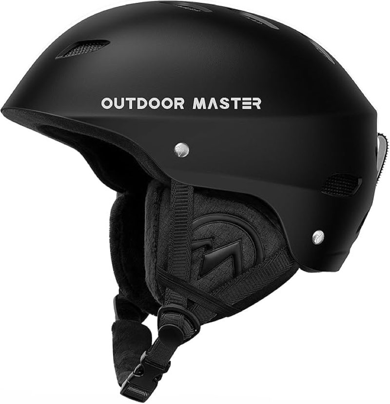 outdoormaster kelvin ski helmet - snowboard helmet for men, women & youth