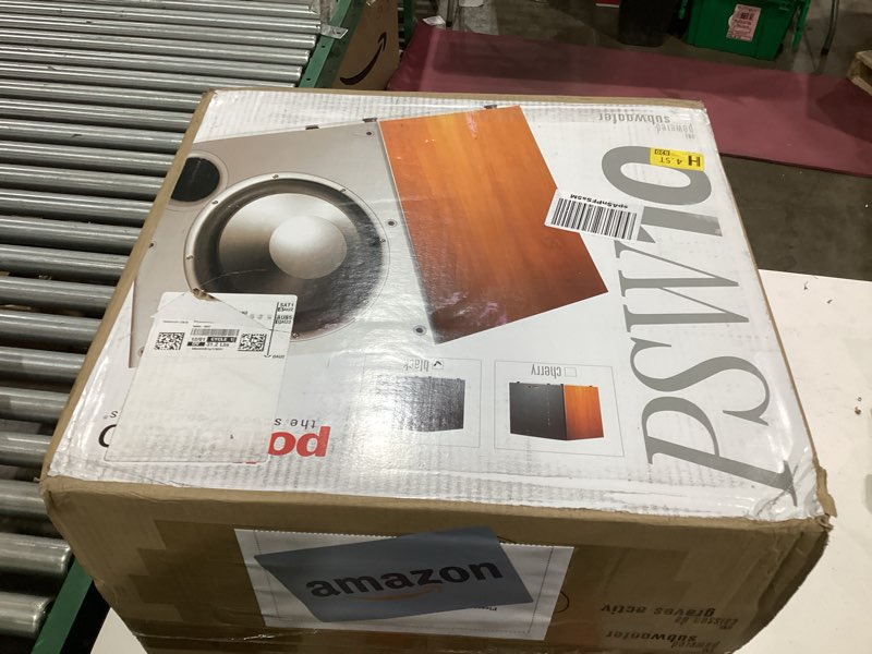 Condition photo showing New/Like New for Polk Audio PSW10 10" Powered Subwoofer Home Audio – Power Port Tech, Up to 100 Watts, Big Bass in Compact Design, Easy Setup with Home Theater, Timbre-Matched with Monitor & T-Series Polk Speakers Subwoofer single subwoofer