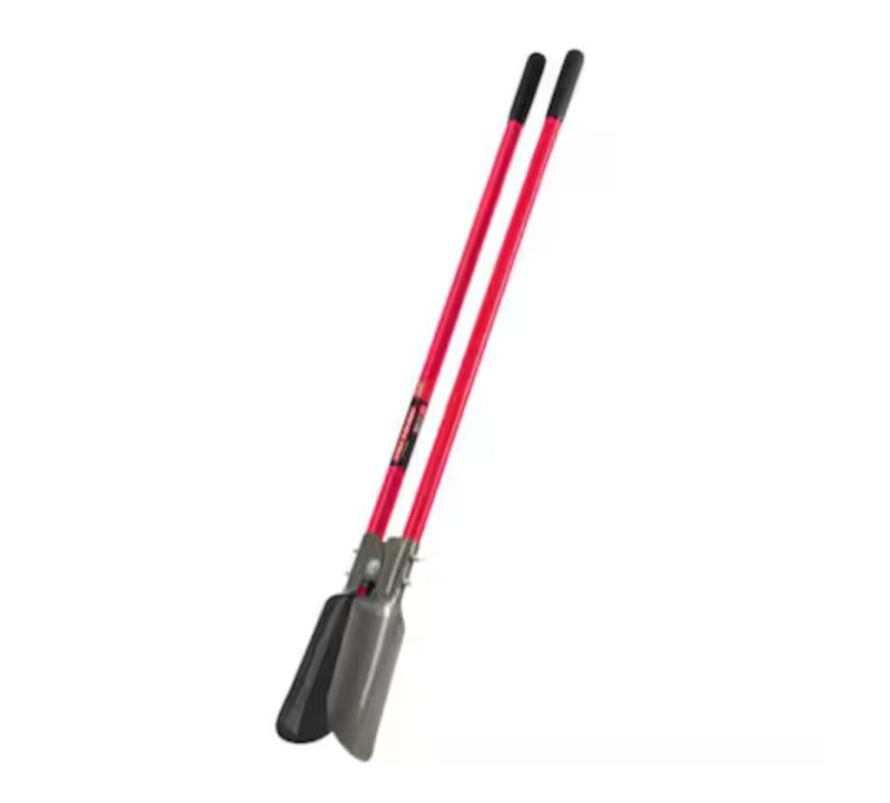 Truper Tru-Tough 59 in Atlas Pattern Post Hole Digger with 48 in Fiberglass Handle