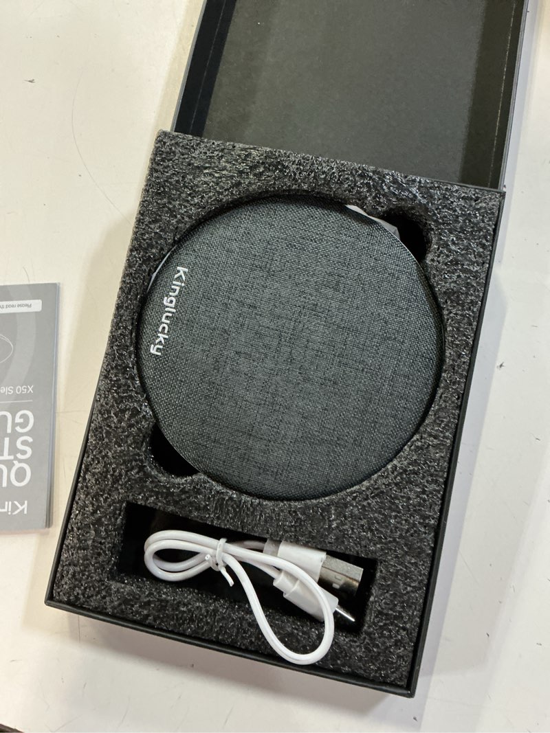 Condition photo showing Good Condition for kinglucky pillow speaker for sleeping, bluetooth speaker under pillow with built-in pink noise white noise sound machine for sleeping, white noise sound machine with sleep pink noise music grey gray