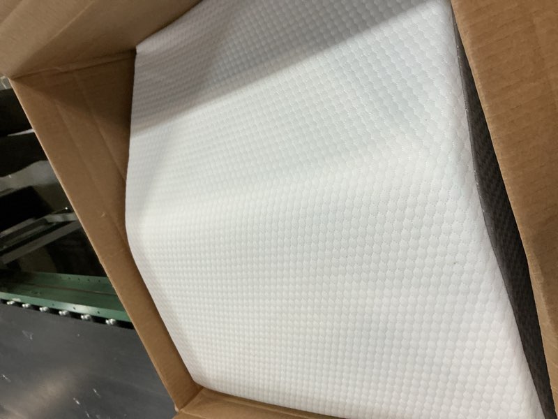 Condition photo showing As Is for bedluxe leg elevation pillows, leg pillows for sleeping, cooling gel memory foam top, wedge pillow for legs, leg wedges for circulation, swelling, after surgery - removable cover (10 inch, white/grey) 22*24+10 white grey