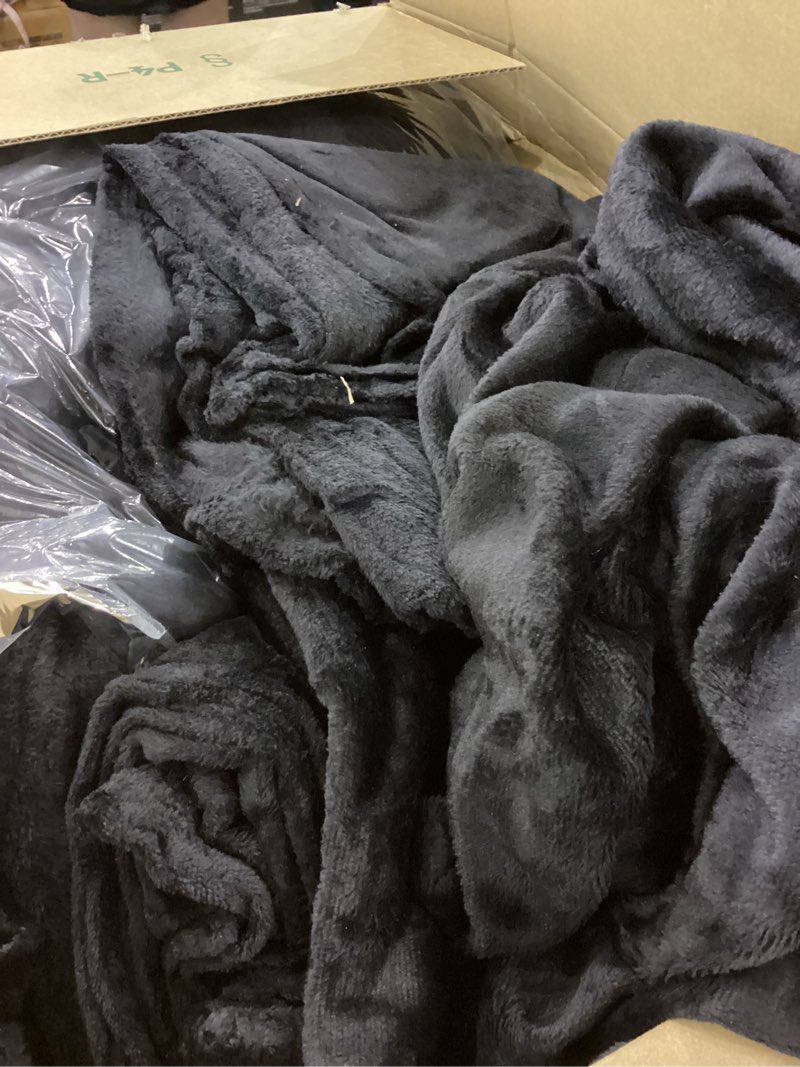 tinideya 6 pcs flannel fleece throw blanket bulk 50 x 60 inch soft fleece blanket warm throw blanket coral blankets for couch sofa home wedding gifts season army black 6