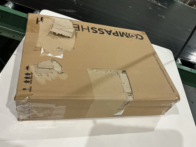 Condition photo showing New/Like New for carex toilet seat riser, round raised toilet seat adds 3.5 inches to toilet height, for assistance bending or sitting, 300 pound weight capacity toilet riser