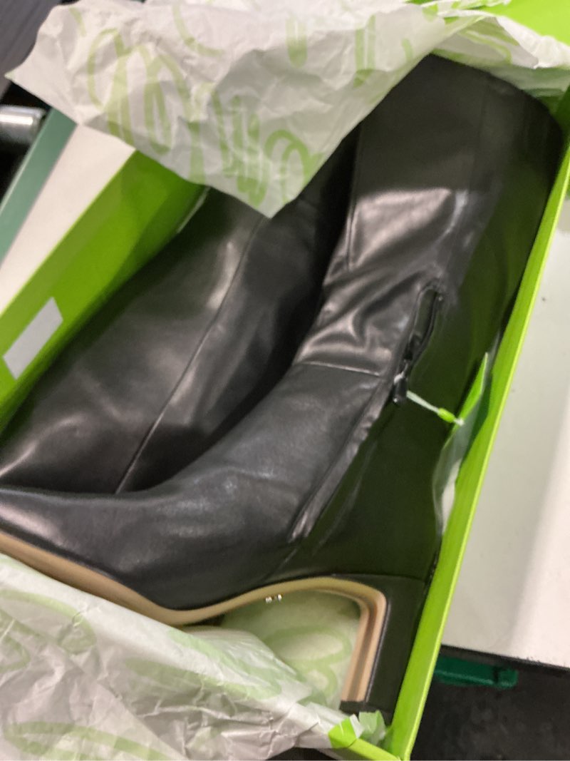 Condition photo showing New/Like New for Sam Edelman Women's Sylvia Boots 8.5 Black Leather