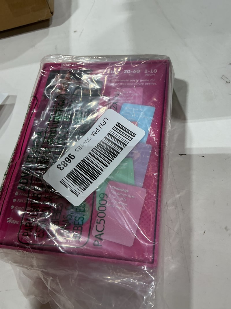 Condition photo showing New/Like New for it’s girl time - girls night card game for bachelorette, galentines or ladies night - 240 sweet & sassy questions with challenges - fun party game for adults 17+