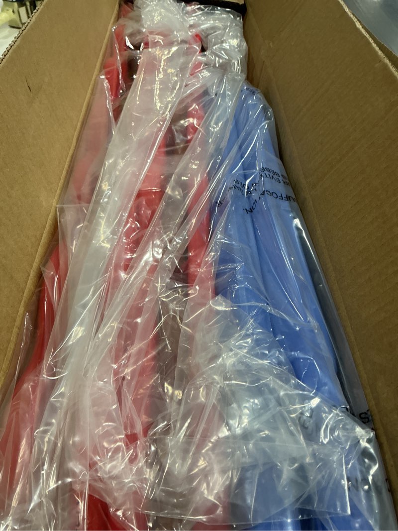 Condition photo showing New/Like New for Patent Authorized Giant 4 Connect in a Row Game, Height Adjustable Jumbo Yard Games for Kids and Adults Outdoor Play, Backyard Large Four Connect Floor Games (Blue/Red)