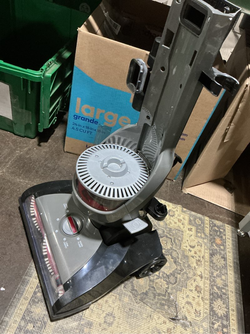 Condition photo showing As Is for incomplete - single piece only. hoover windtunnel cord rewind pro bagless vacuum cleaner, corded upright vacuum cleaner for carpet and hard floor, automatic cord rewind, corded vacuum cleaners for home use