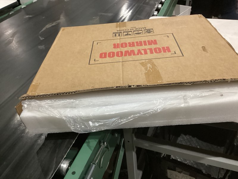 Condition photo showing Good Condition for Vanity Mirror with Lights Lighted Makeup Mirror with 15 Dimmable LED Bulbs,3 Color Lighting Modes,USB Charging Port Touch Control,Sturdy Metal Frame Design 24x18 Inch,White White 22.8"L x 18"W