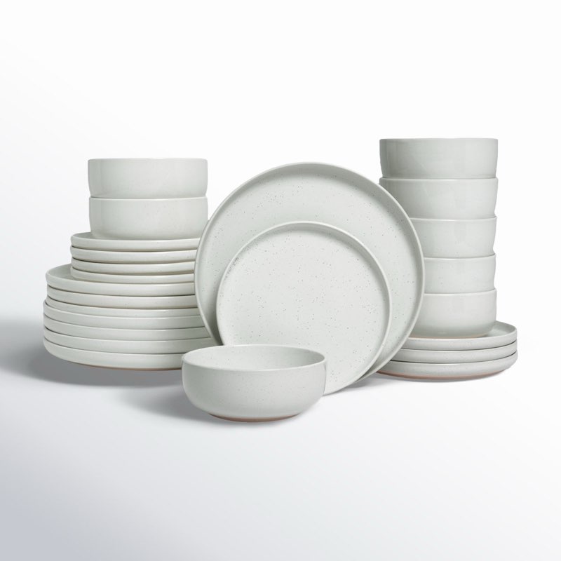 Famiware 24 Piece Stoneware Dinnerware Set - Service for 8