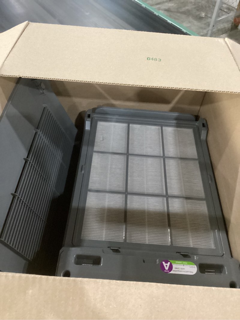 Condition photo showing As Is for not tested winix 5510 air purifier (new generation of 5500-2 with app support) for home large room up to 1881 ft² in 1 hr, true hepa, high deodorization carbon filter and auto mode, captures pet allergies, smoke polished charcoal gray air purifier