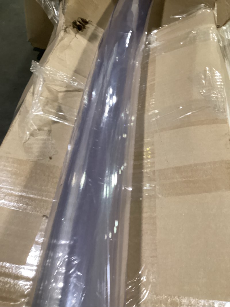 Condition photo showing Good Condition for hugsandtails pet carpet protector - doorway damage deterrent and scratch-stopper for cats, dogs, and pets, heavy-duty pvc runner, cut to fit, clear, 15 inches x 48 inches, made in the usa 1'3" x 4' (rectangular)