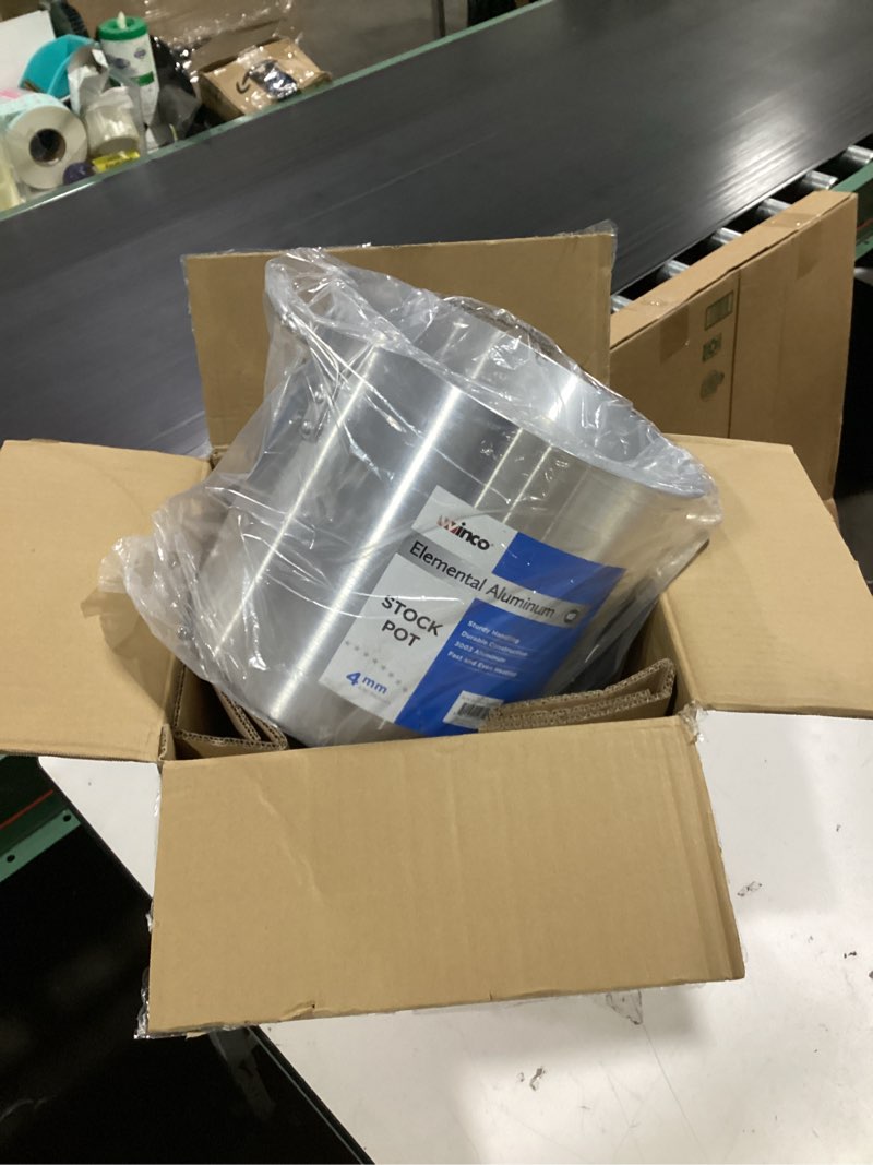 Condition photo showing New/Like New for winco alst-20 elemental 20 quart aluminum stock pot