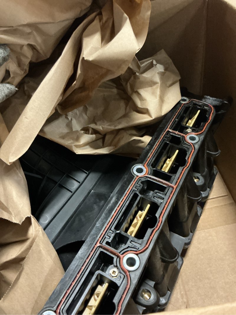 Condition photo showing As Is for 4884495ak intake manifold compatible with 2007-2017 jeep patriot compass/dodge caliber avenger/chrysle sebring with flow control valve and sensor