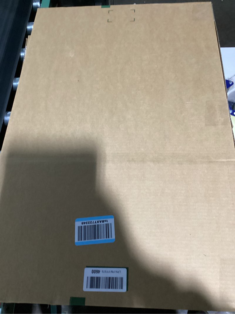 Condition photo showing New/Like New for black white screen chair backdrop, 56inch collapsible 2-in-1 black screen and white screen portable pop up background for video chats, webcam, photography, photo zoom, streaming games black/white