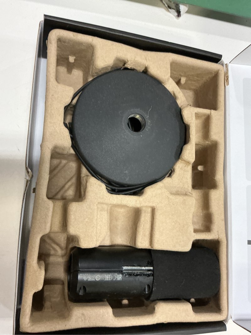 Condition photo showing As Is for shure mv6 gaming microphone, dynamic usb pc mic for video games & streaming - desktop stand, background noise cancellation, tap-to-mute & 3.5mm output for real-time headphone monitoring
