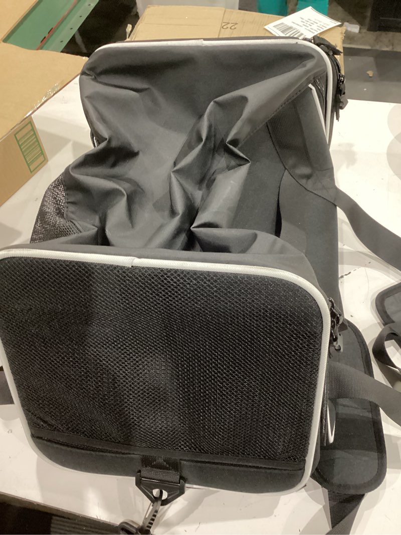 Condition photo showing Good Condition for petskd top and side expandable pet carrier 18x11x11 inches delta united airline approved, soft-sided carrier for small cats and dogs with locking safety zippers and anti-scratch mesh(black) 18.0"l x 11.0"w x 11"h black