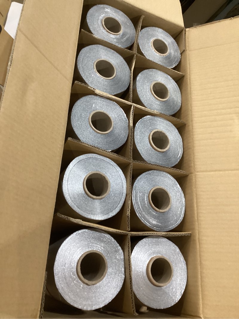 Condition photo showing New/Like New for embossed hair foil rolls - medium - silver - pack of 10, aluminum foils for highlighting, cut to your own desired length (small)