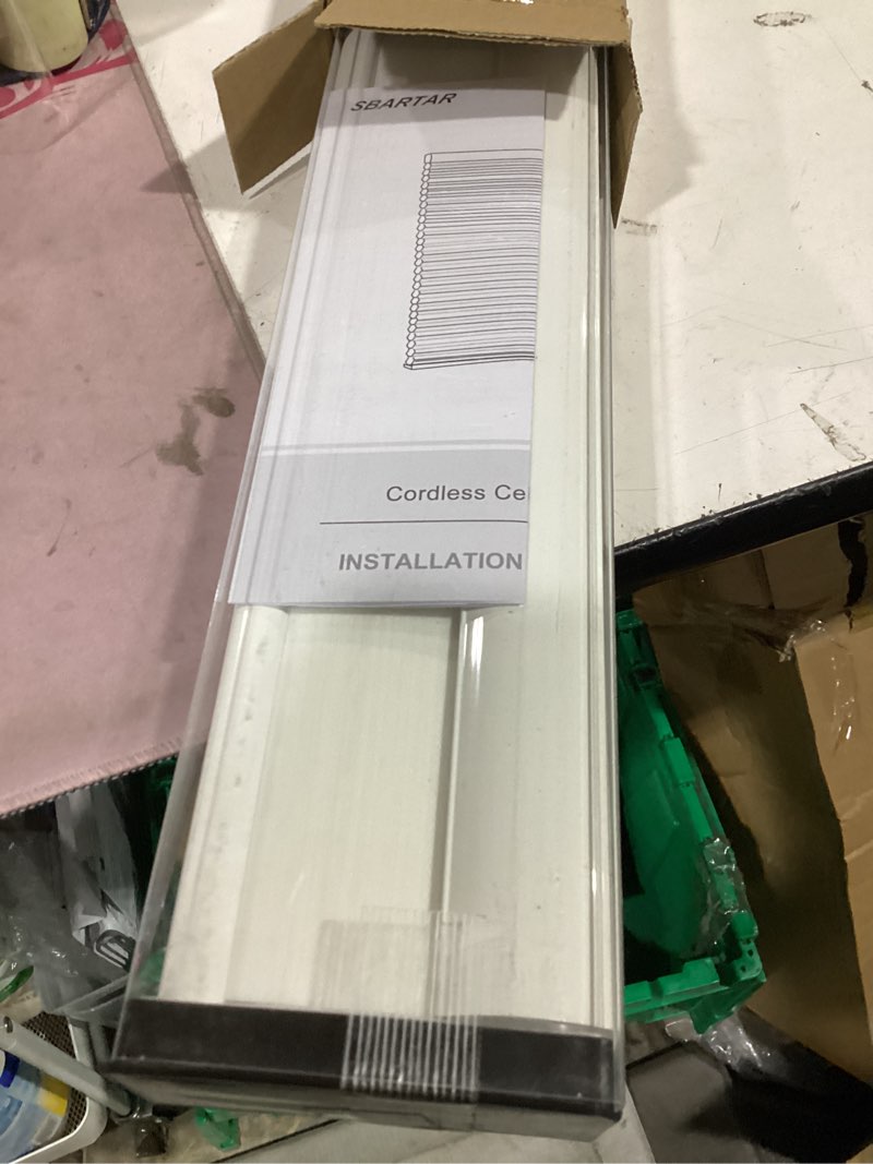 Condition photo showing New/Like New for cellular blinds cordless shades for windows single cell shade - provide privacy and filters light - 31 x 64 inch, ivory beige(light filtering) 31"w x 64"h ivory beige(light filtering)