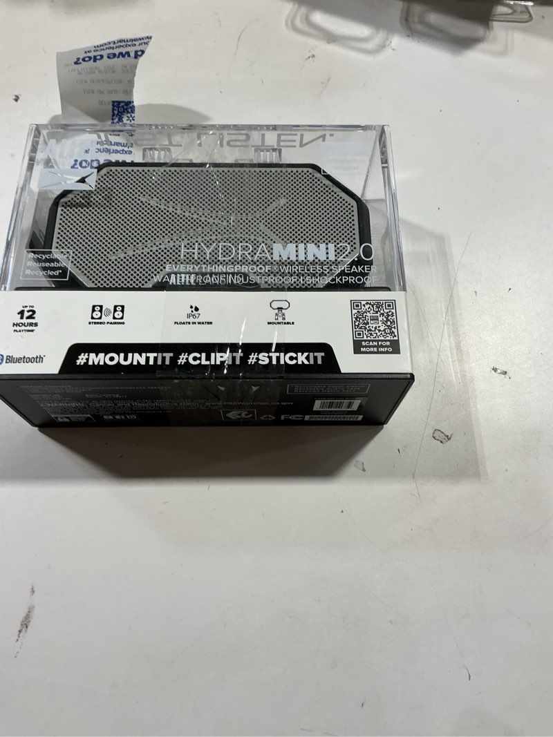 Condition photo showing Good Condition for altec lansing hydramini 2.0 everythingproof magnetic wireless portable bluetooth speaker, black grey, imw1002