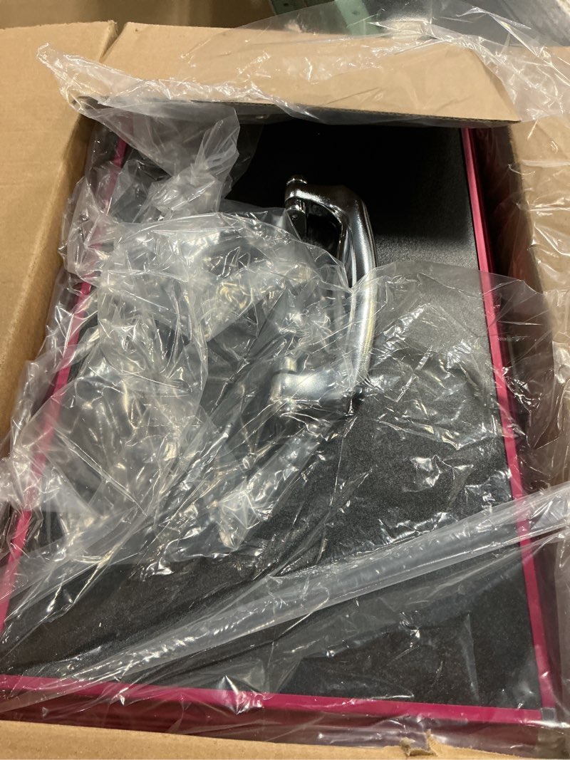 Condition photo showing New/Like New for Medicine Lock Box with Combination Lock - 15 x 8.7 x 9.4 Inches - First Aid Safe Medication Storage Box, Medications and Personal Items, Safe Boxes for Home and Outdoor - Black Red Black