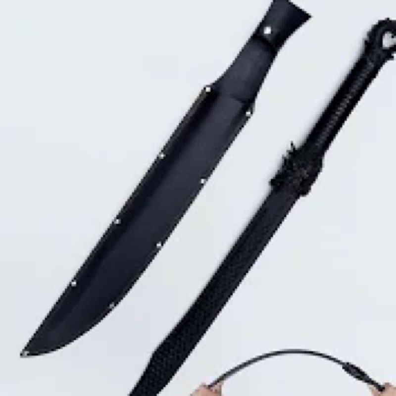 High Strength Polypropylene Martial Arts Training Sword - Unbreakable PP Plastic with Leather Sheath