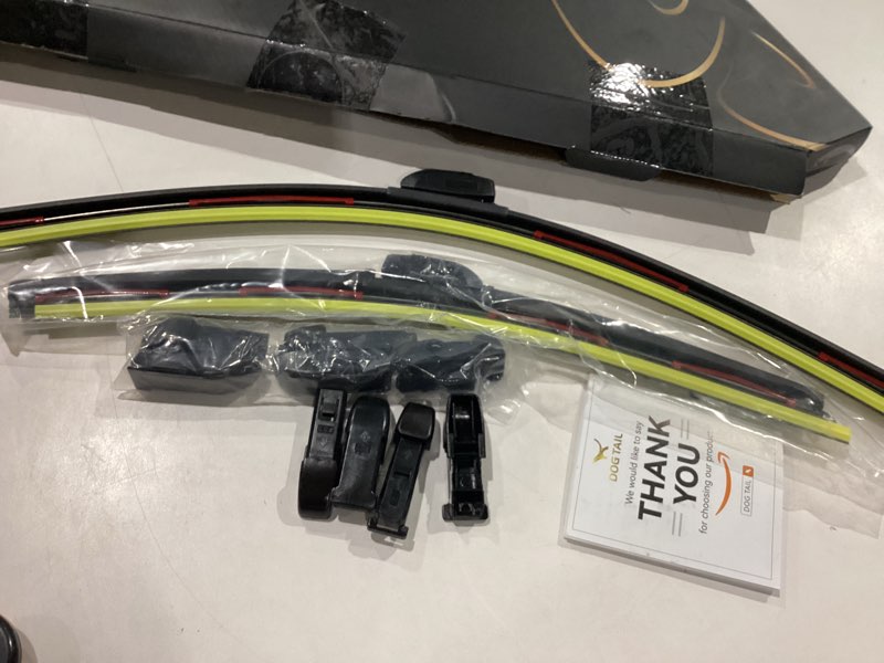 DOG TAIL Windshield Wiper Blades for My Car 26"+17" with Multiple Adapter for Most Vehicle, Automoti