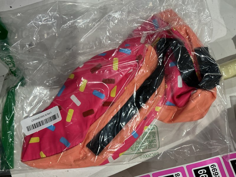 Condition photo showing As Is for supet inflatable dog cone collar alternative after surgery, pet neck donut collar recovery e collar for neuter, soft dog cone for small medium large dogs donut pink l(neck 12"-16")