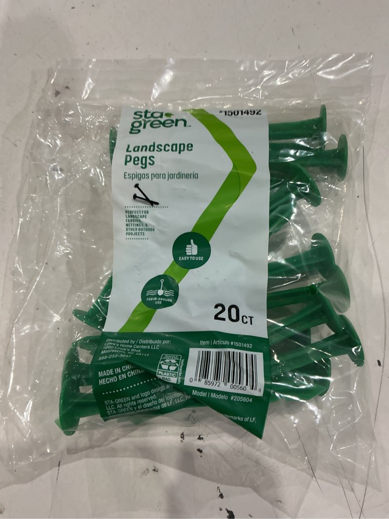 Condition photo showing New/Like New for sta-green 20-pack 4.5-in plastic anchor landscape stake