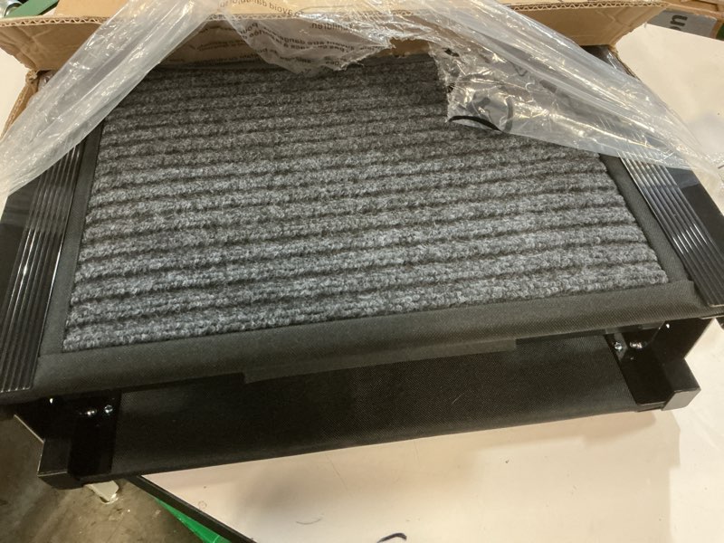 Condition photo showing Good Condition for hbtower 67" long & 17.3" wide folding dog ramp for car, suv & truck – portable pet ramp with non-slip surface, extra wide steps for large dogs up to 250lbs 67" l x 17.3" w