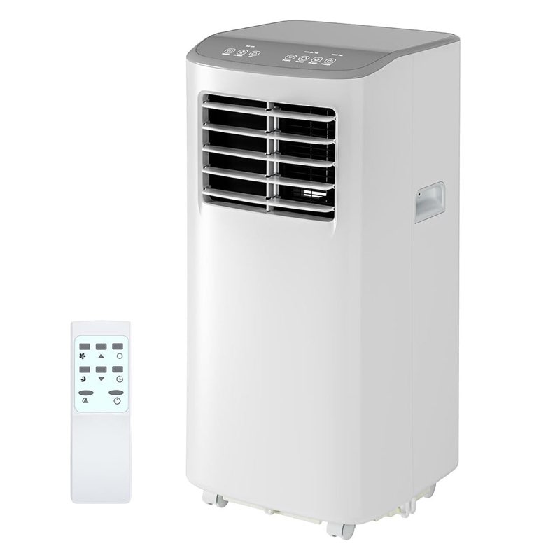 garvee 8000 btu portable air conditioner, 3-in-1 dehumidifier fan, 24h timer, cool